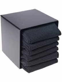 Набор мужских носков из мерсеризованного хлопка, 6 пар (ТМ Sergio di Calze), PG-17SC4-6, ЧЕРНЫЕ