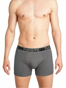 Мужские удиненные трусы-боксеры Tuosite, TS7823-1, СЕРЫЕ