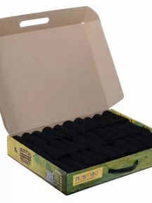 Набор из 30 пар хлопковых мужских носков AROS, С-331-30К, черные в кейсе "Стратегический запас"