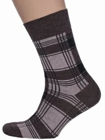 Мужские носки Брестские (БЧК), 15С2125, рис. 046, ТЕМНО-КОРИЧНЕВЫЕ МЕЛАНЖ