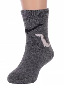 Детские теплые махровые носки Hobby Line, 7629-6, ТЕМНО-СЕРЫЕ
