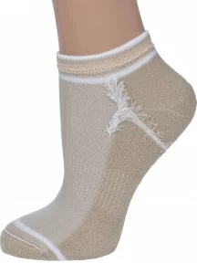 Женские носки с махровым следом LORENZline, С24М, БЕЖЕВЫЕ
