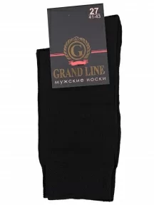 Мужские носки GRAND LINE, М-150, ЧЕРНЫЕ