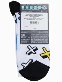 Мужские носки DiWaRi, 20С-37СП, рис. 134, БЕЛЫЕ