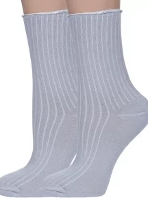 Комплект из 2 пар носков с ослабленной резинкой Альтаир, 2-А205, СВЕТЛО-СЕРЫЕ