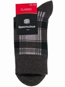 Мужские носки Брестские (БЧК), 15С2125, рис. 046, ТЕМНО-КОРИЧНЕВЫЕ МЕЛАНЖ