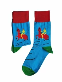 Носки unisex St. Friday Socks, tr0804, "Купание красного коня"