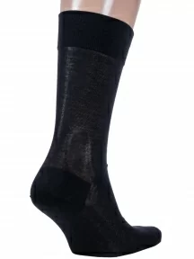 Мужские носки из 100% мерсеризованного хлопка Grinston socks (PINGONS), 15D20, ЧЕРНЫЕ
