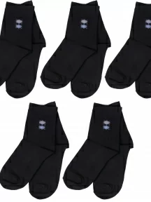 Комплект из 5 пар детских носков ХОХ, 5-D-3Rs, D-3R13 ЧЕРНЫЕ