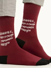 Носки unisex St. Friday Socks, 517-4, "Длиннее, чем у сына маминой подруги"