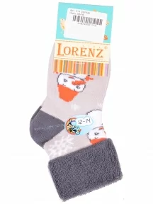 Детские махровые носки LORENZline, Л14, СЕРЫЕ