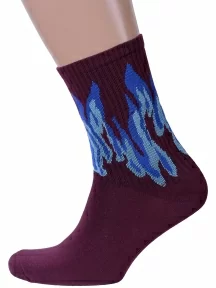 Мужские спортивные носки "Борисоглебский трикотаж", 4С1011, БОРДОВЫЕ