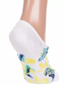 Женские ультракороткие носки Hobby Line, ННЖ17-56, БЕЛЫЕ