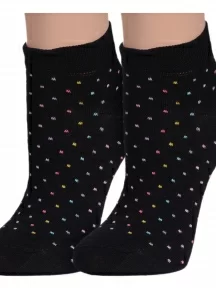 Комплект из 2 пар женских носков Брестские (БЧК), 2-14С1101, рис. 162, ЧЕРНЫЕ