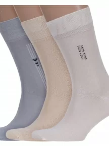 Комплект из 3 пар мужских бамбуковых носков ХОХ, 3-X-1111/3/4, микс 1