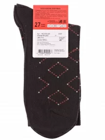 Мужские носки Брестские (БЧК), 14с2122, рис. 468, ТЕМНО-КОРИЧНЕВЫЕ