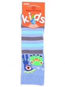 Детские махровые носки Брестские (БЧК), 14С3060, рис. 4025, ГОЛУБЫЕ