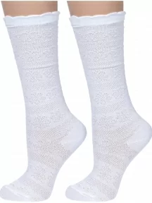 Комплект из 2 пар детских гольфов Альтаир, 2-С155, БЕЛЫЕ