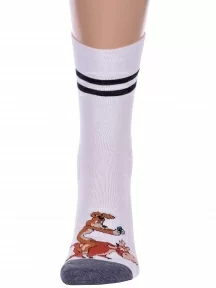 Мужские носки Брестские (БЧК), 23С2153, рис. 488, БЕЛЫЕ