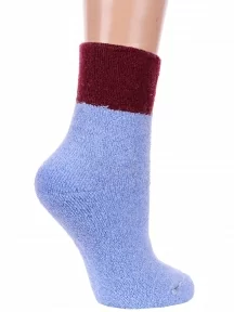 Женские теплые махровые носки Hobby Line, нжт018-8, ДЖИНСОВЫЕ