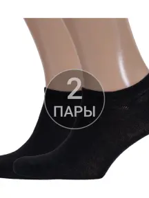 Комплект из 2 пар мужских носков VASILINA ЧЕРНЫЕ (2-3С3118)