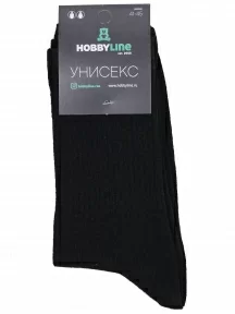 Спортивные носки Hobby Line, нус80159-52-01, ЧЕРНЫЕ