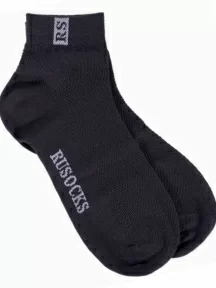 Детские носки с сеточкой RuSocks (Орудьевский трикотаж) ТЕМНО-СЕРЫЕ (Д-36)