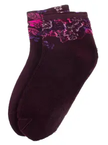 Женские махровые носки RuSocks (Орудьевский трикотаж) БОРДОВЫЕ (Ж-2337)