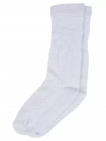 Детские гольфы "Алена", д305, рис. 01, БЕЛЫЕ