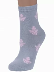 Женские носки "Носкофф" (АЛСУ), ФС96, рис. 4116, СВЕТЛО-СЕРЫЕ