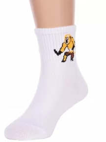 Детские спортивные носки Hobby Line, Ндх4366-03, БЕЛЫЕ