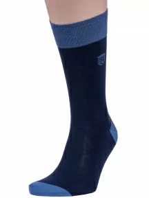 Мужские носки из мерсеризованного хлопка Sergio Di Calze (PINGONS), 15SC17, СИНИЕ/ГОЛУБЫЕ