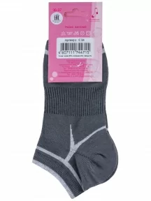 Женские короткие носки LORENZline, С24, СЕРЫЕ