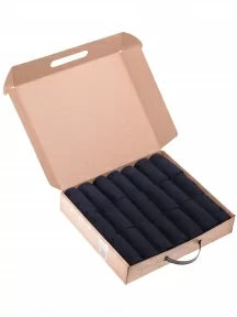 Набор из 21 пары мужских носков "Бизнес" (RuSocks / Орудьевский трикотаж), РуС-21, темно-синие