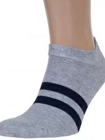 Мужские ультракороткие носки "Красная ветка", С-1383, СЕРЫЕ