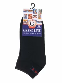 Спортивные носки GRAND LINE, С-ЖС-21, ЧЕРНЫЕ