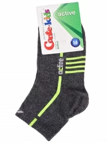 Детские спортивные носки Conte kids, 7С-97СП, рис. 132, ТЕМНО-СЕРЫЕ