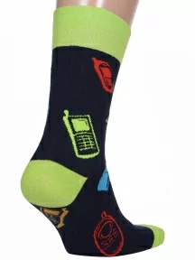 Мужские носки MSCLUB №5564, ВиМ-56Э, САЛАТОВО-СИНИЕ