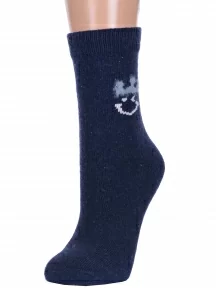 Женские теплые носки Hobby Line, Нжа6190-01, ТЕМНО-СИНИЕ