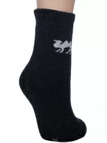 Детские махровые носки Hobby Line, 7838, ЧЕРНЫЕ "Верблюд"