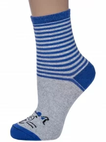 Комплект из 3 пар детских носков Альтаир, 3-С183, ВАСИЛЬКОВЫЕ