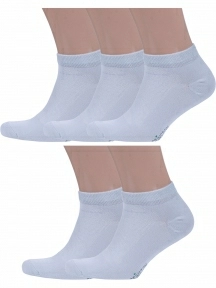 Комплект из 5 пар бамбуковых носков Grinston socks, 5-15D33, СВЕТЛО-СЕРЫЕ