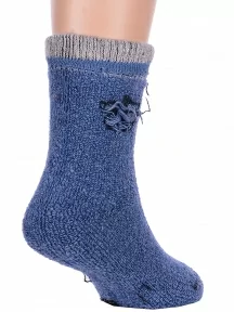 Детские теплые махровые носки Hobby Line, Ндад7621-06, ДЖИНСОВЫЕ