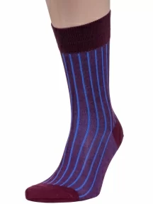 Мужские носки из мерсеризованного хлопка Sergio Di Calze (PINGONS), 18SC2, БОРДОВЫЕ