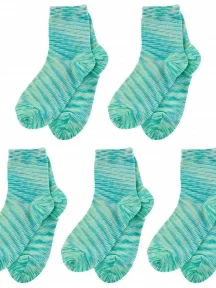 Комплект из 5 пар детских носков LORENZLine, 5-Л106, ЗЕЛЕНЫЕ
