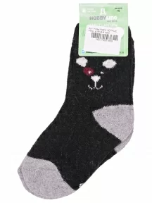 Детские теплые махровые носки Hobby Line, Ндад7622-5, ЧЕРНЫЕ