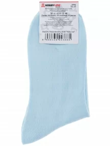 Женские носки Hobby Line, Нжх334-2, СВЕТЛО-ГОЛУБЫЕ