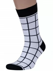 Мужские носки "Нева-Сокс", MAG-24, БЕЛО-ЧЕРНЫЕ