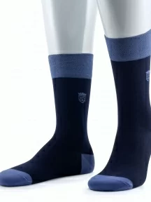 Мужские носки из мерсеризованного хлопка Sergio Di Calze (PINGONS), 15SC17, СИНИЕ/ГОЛУБЫЕ