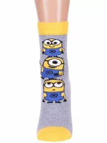 Женские носки серии Миньоны Брестские (БЧК), 20С1124, рис. 309, СЕРЫЕ МЕЛАНЖ